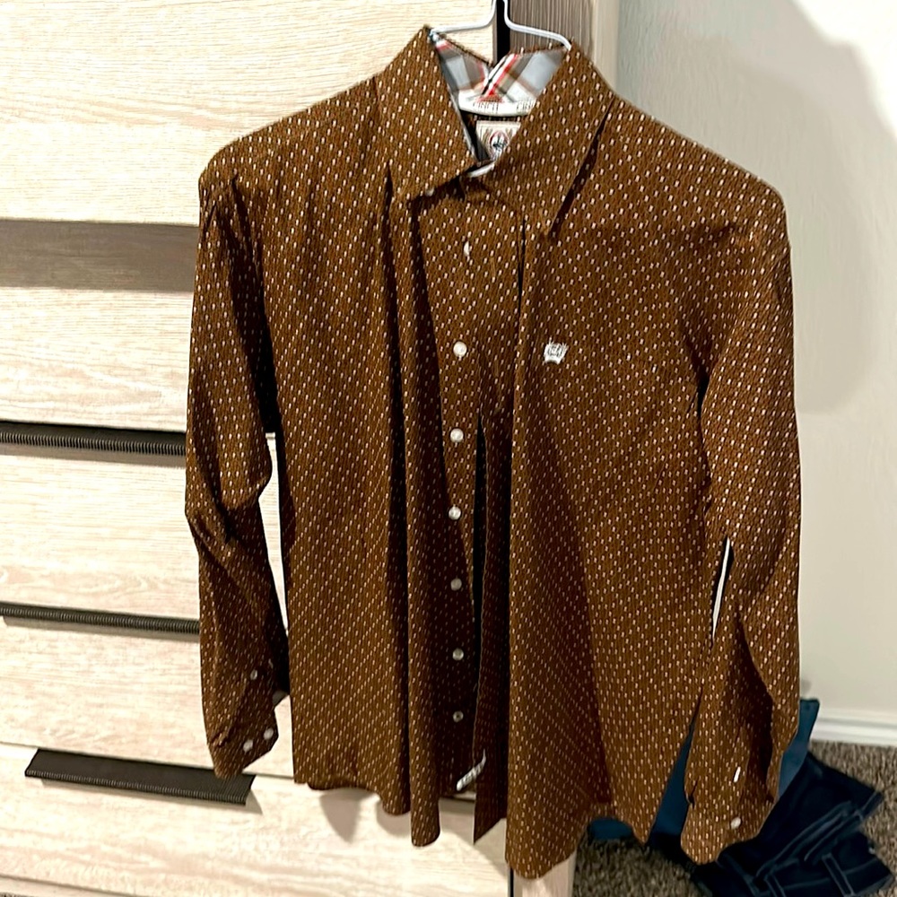 Men’s large Cinch button down shirt